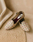 Ethnic Mojaris – Cream Maroon
