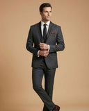 Men's Suit Black – Imported Jacquard Self Print Tuxedo Blazer, Waistcoat, Shirt, Tie & Pant