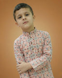 Kid's Kurta Multi – Machine Embroidery Plain Straight Kurta & Pajama
