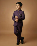 Kid's Jodhpuri Suit Wine – Imported Japanese Plain Straight Suit & Pant