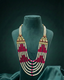 Mala Cream Rani – 6 Layer Adjustable Length Wedding Mala