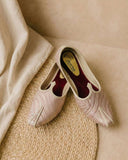 Ethnic Mojaris – Cream Maroon II