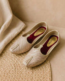 Ethnic Mojaris – Cream Maroon II