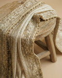 Gold Jaquard Wedding Dupatta with Heavy Zari Border & Embroidery