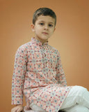 Kid's Kurta Multi – Machine Embroidery Plain Straight Kurta & Pajama