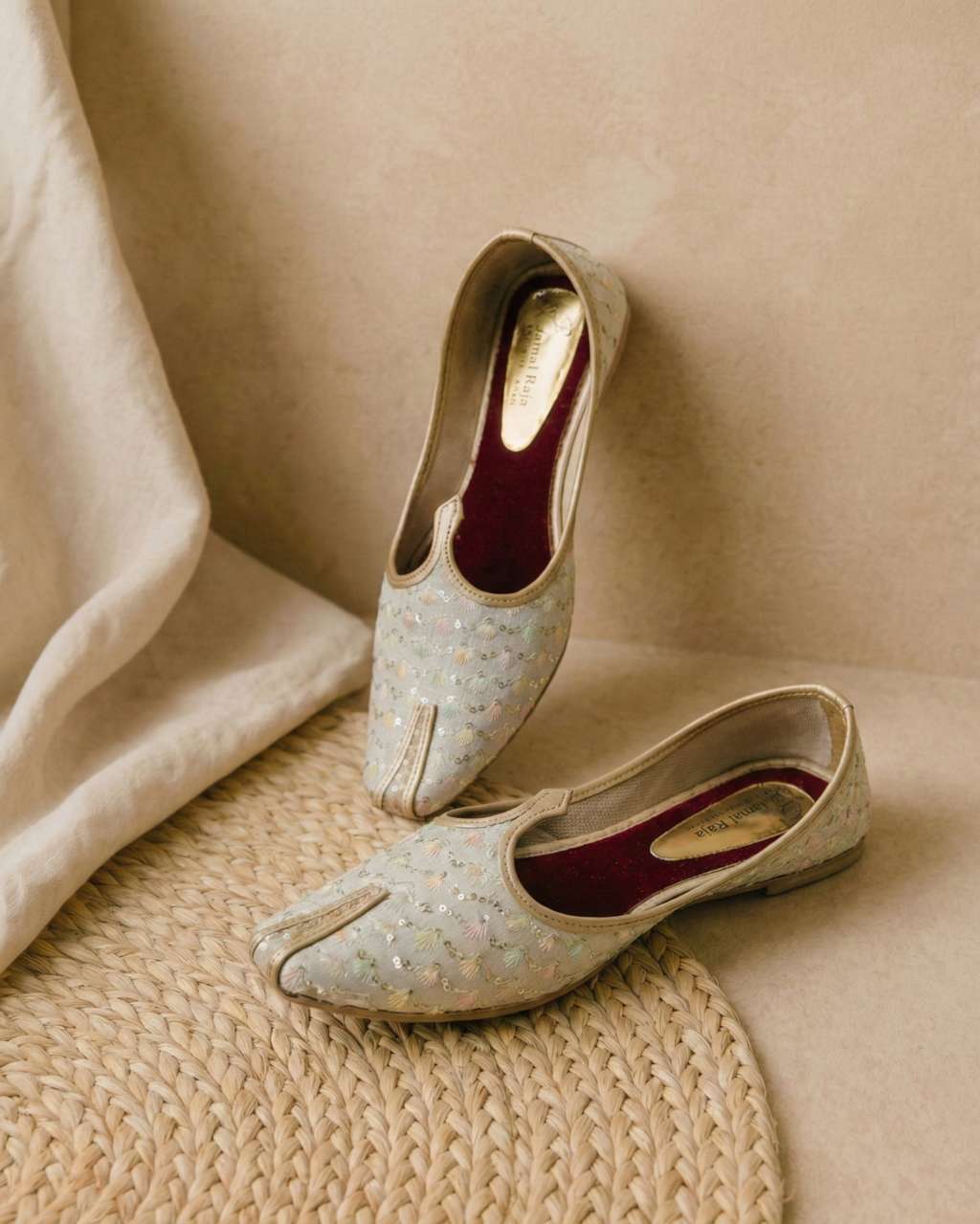 Ethnic Loafers – Cream Multi