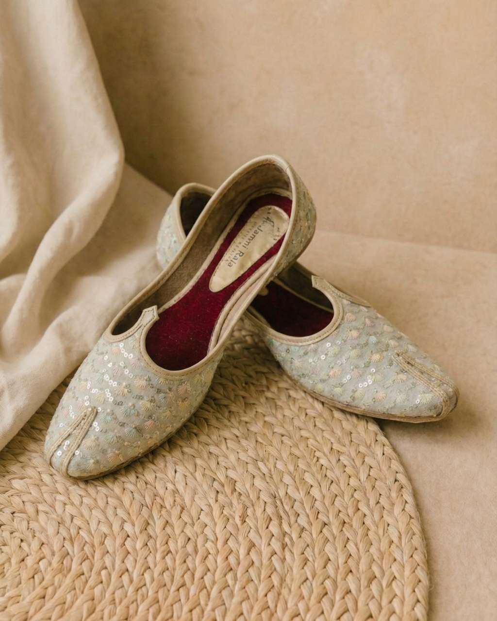 Ethnic Loafers – Cream Multi