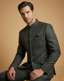 Mint Green Japanese Shoulder Work Jodhpuri Suit