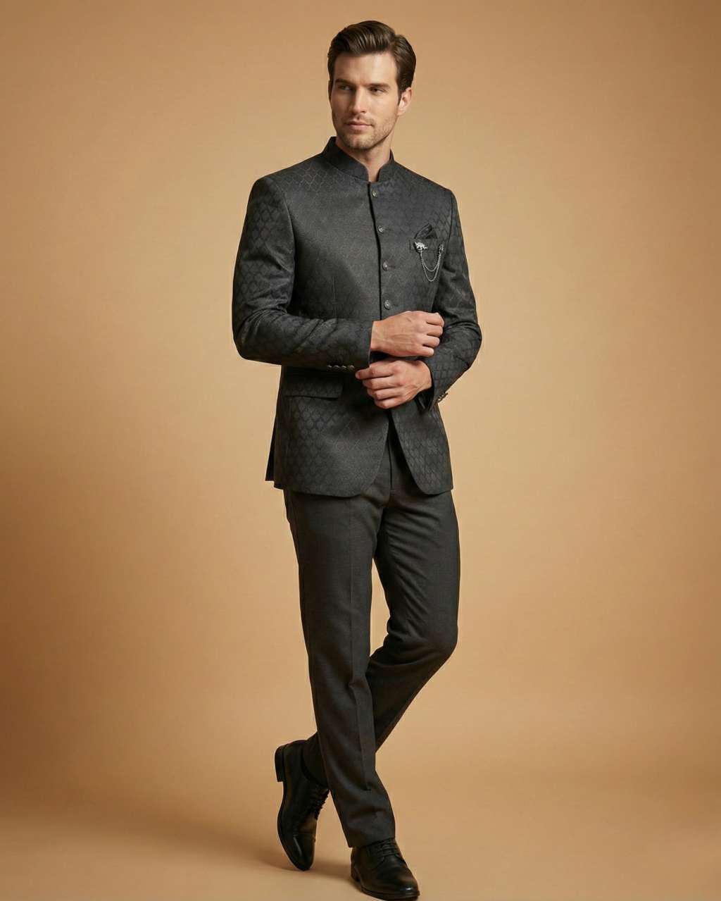Mint Green Japanese Shoulder Work Jodhpuri Suit